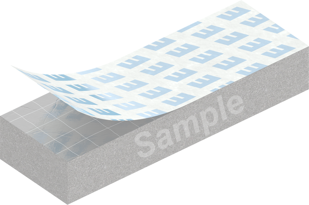Zellgummi 5 x 50 mm, CR schwarz dehnungsfrei und selbstklebende Montagehilfe