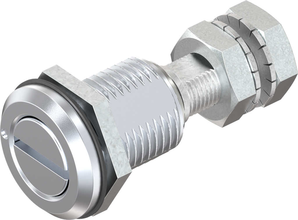 verrou à compression fente 1,5x3, zamak chromé