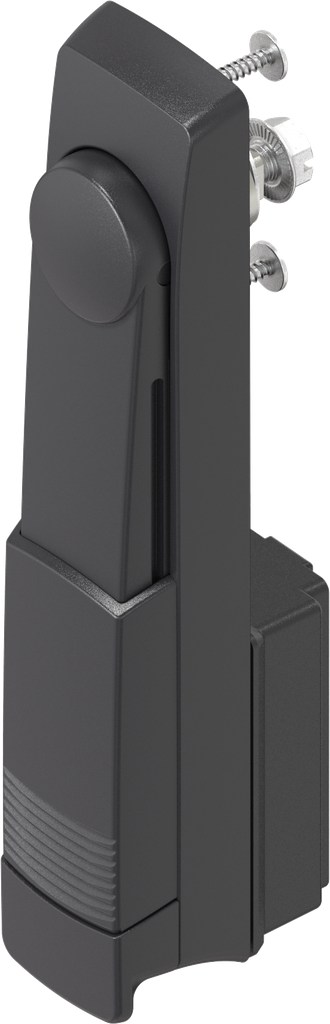 Maneta giratoria con inserto doble barra 3, poliamida GF negro