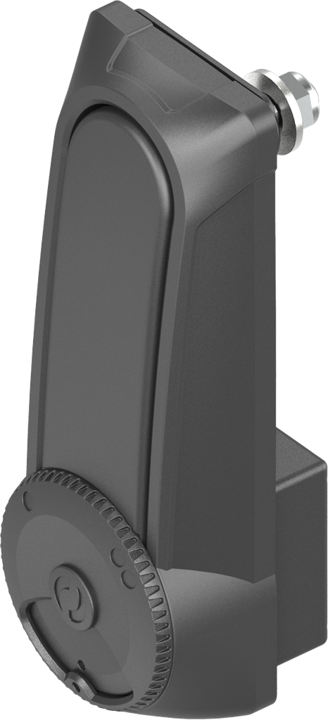 poignée escamotable à double cylindre « courte » pour demi-cylindre 40 mm et 45 mm (A = 30 mm et 35 mm), polyamide GF noir