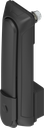 poignée escamotable «longue » avec module pour demi-cylindre 40 mm (A = 30 mm), polyamide GF noir