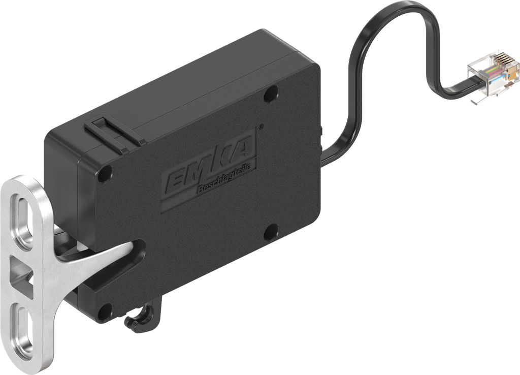Single-point latch with emergency opening, Energy store, Polyamide GF black