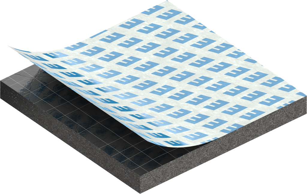 Zellgummi 3 x 30 mm, CR schwarz dehnungsfrei und selbstklebende Montagehilfe