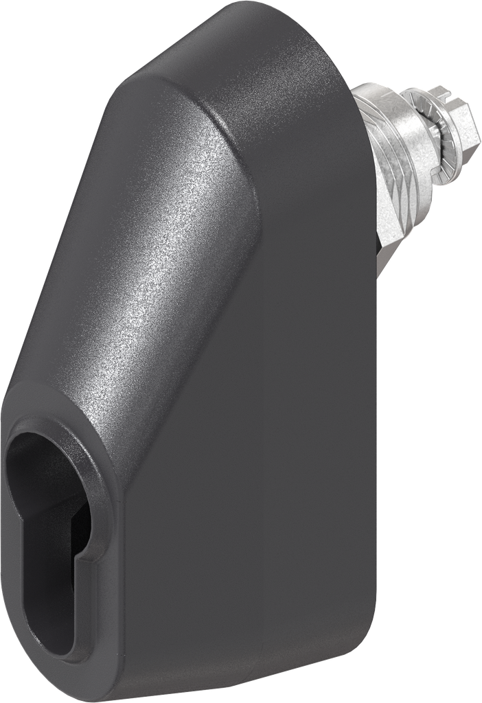 quart de tour pour demi-cylindre, zamak e polyamide GF noir