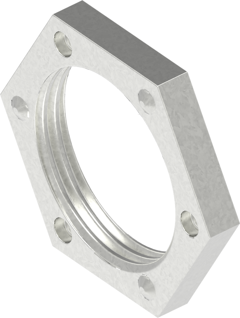 Erdungsmutter M22 x 1,5, Stahl verzinkt