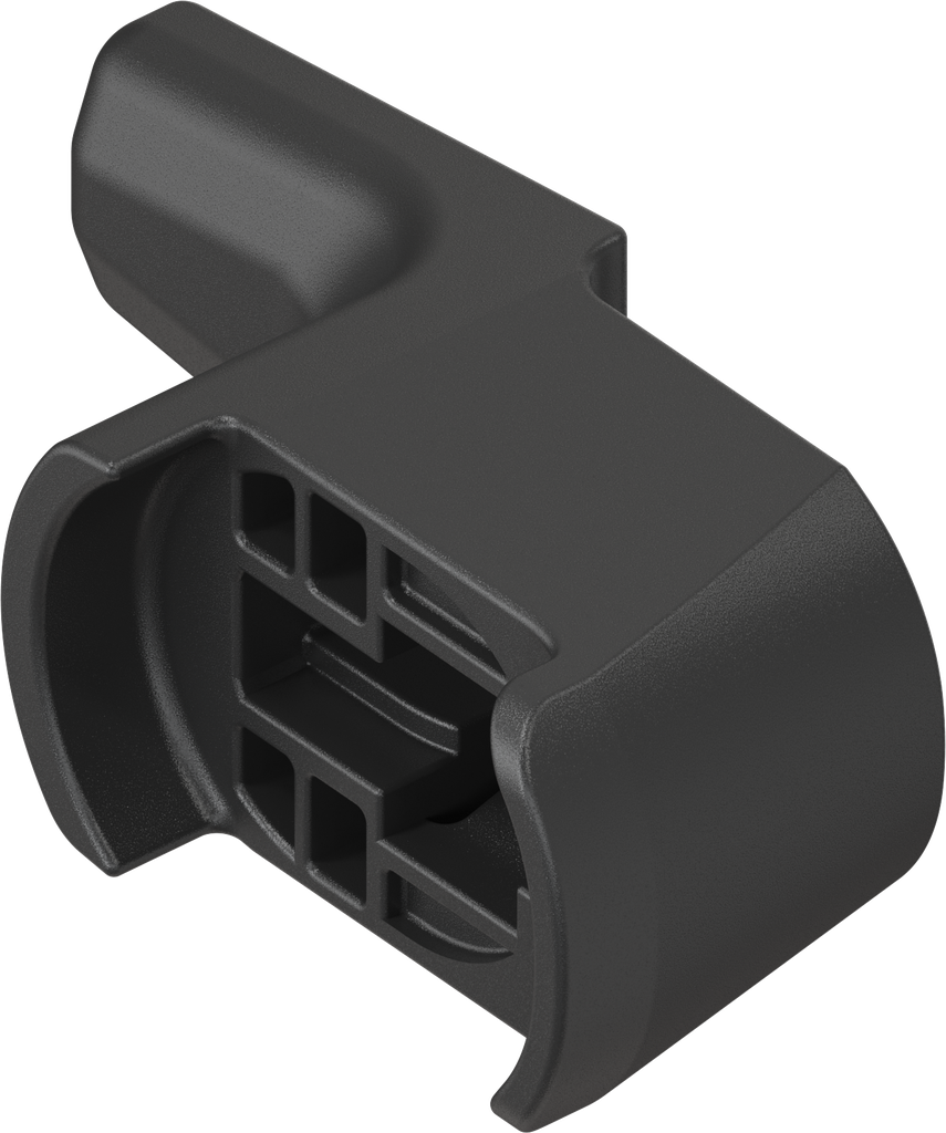 Inklik sluitlip H = 22 mm, polyamide GF zwart