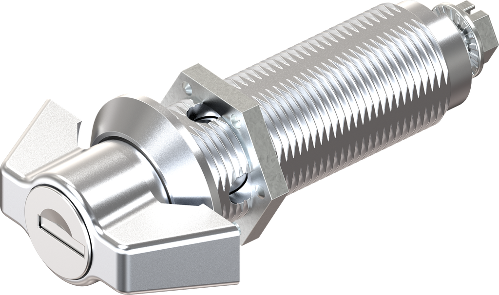 Knevelslot verschillend sluitend, Zamak verchroomd