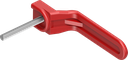 Maniglia interna, poliammide rosso
