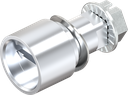 Bediening sleuf 2x4 coin-proof, Zamak verchroomd
