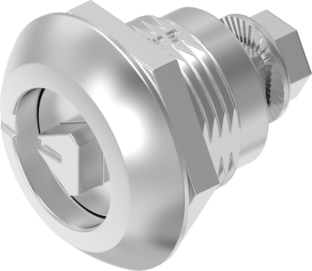 verrou à compression triangle 8, inox AISI 316