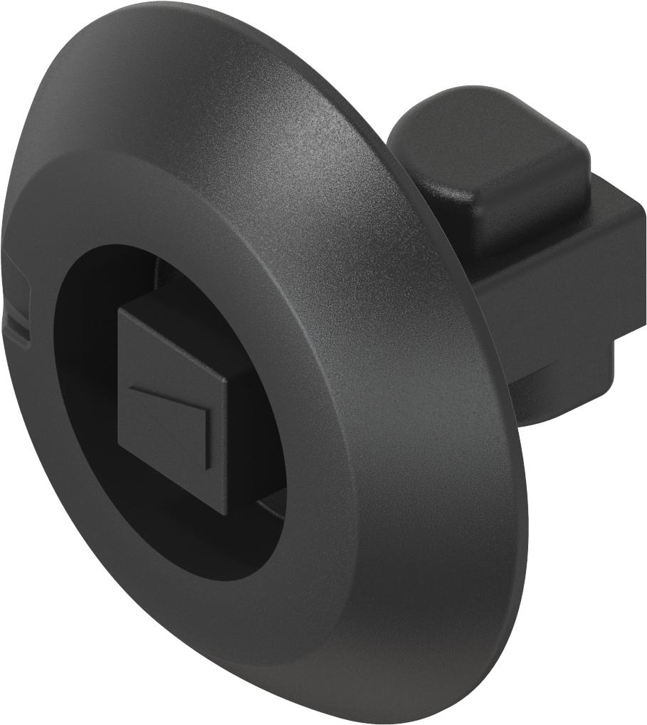 élément rotor carré 7 pour un montage sans outil, polyamide GF noir