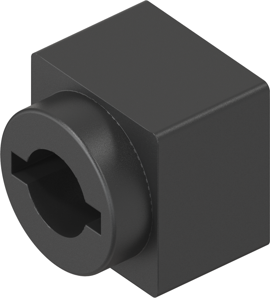 Guía de llave para doble barra, ABS negro