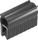 Guarnizione autobloccante, EPDM 45 ± 5 Shore A; profilo autobloccante EPDM 60 ± 5 Shore A nero