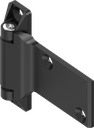 180° 3D-scharnier, Zamak zwart gepoedercoat links