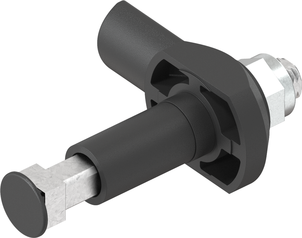 loquet à levier avec axe zamak, polyamide GF noir