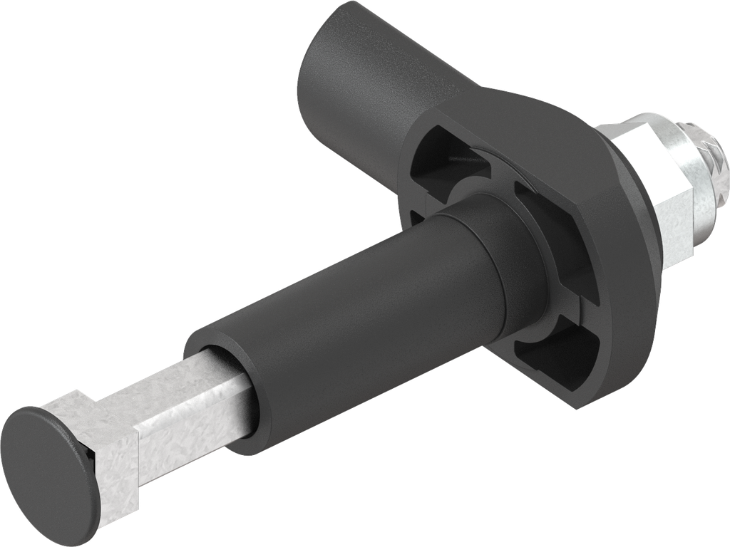 loquet à levier avec axe zamak, polyamide GF noir