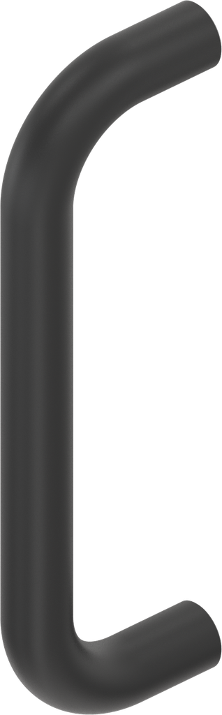 Bow-type handle, Aluminium black plastic-coated