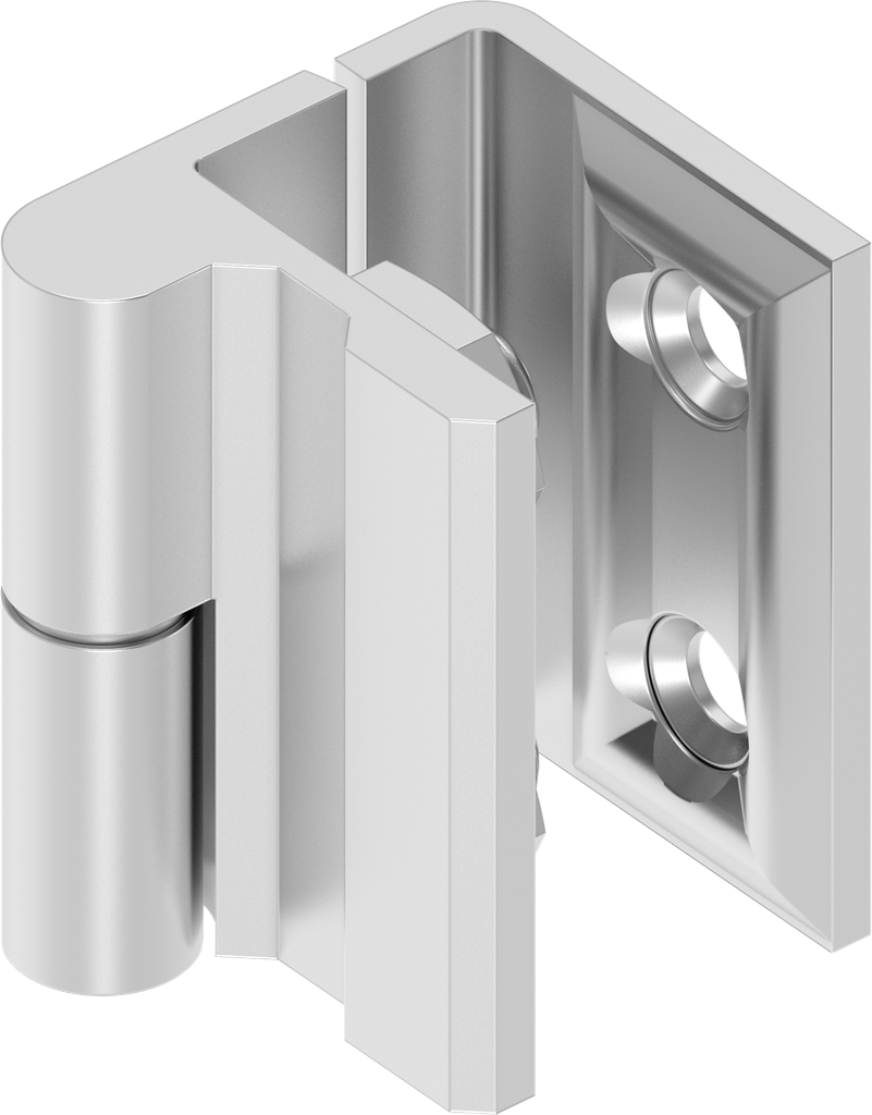 Cerniera 180°, acciaio inox AISI 316