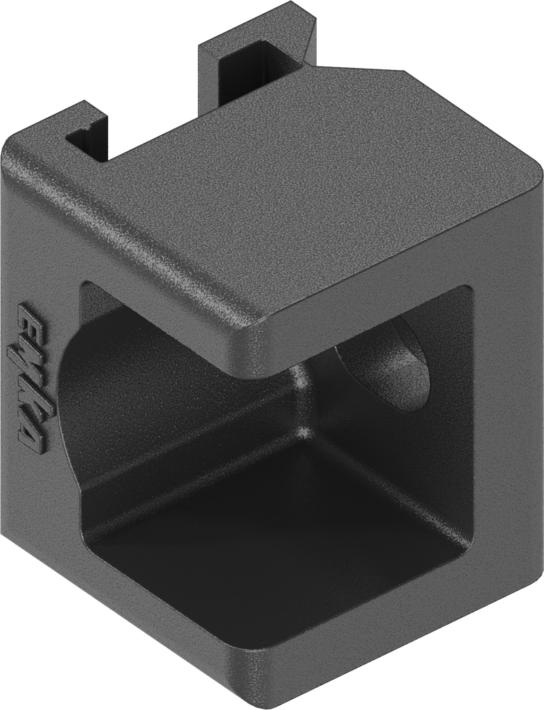 guide pour tringle plate 14x3, polyamide V0 noir