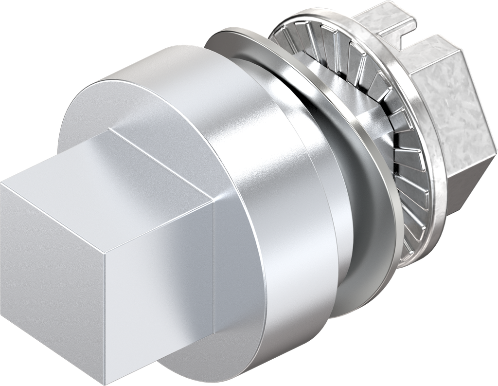 rotor carré 8, zamak chromé