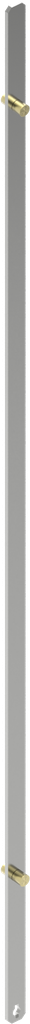tringle plate à double galet, acier zingué