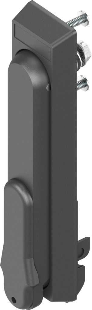 Maneta giratoria para cilindro perfilado 40 mm (A = 30 mm), poliamida GF negro