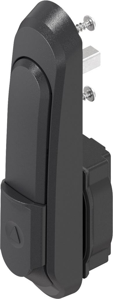 poignée escamotable courte avec verrouillages variés, polyamide GF noir