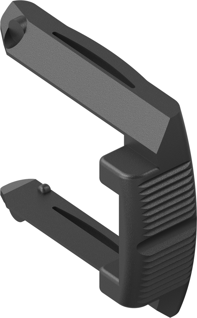 Montageveer voor slothuis met rondcilinder of greep, polyamide GF zwart