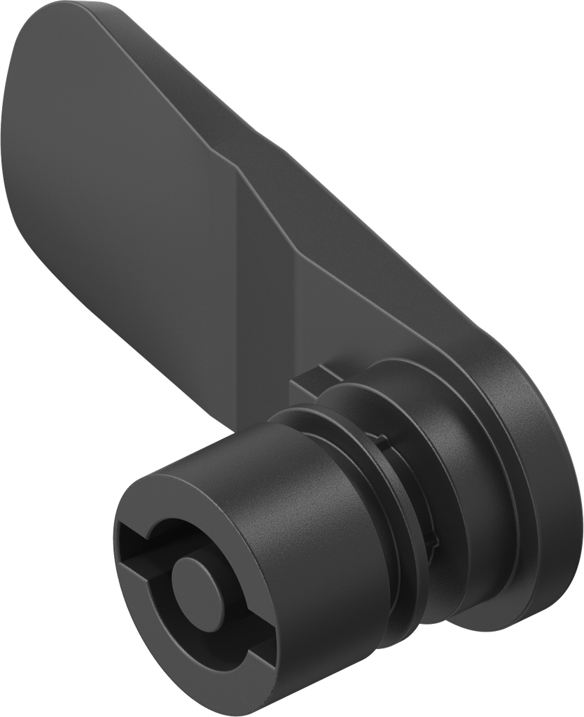 came double barre 5, polyamide GF noir