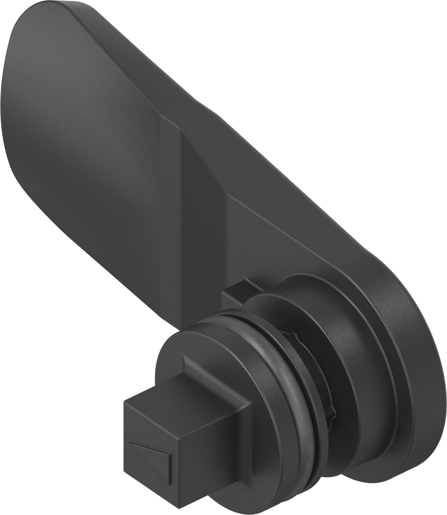 came carré 7 avec joint torique, polyamide GF noir