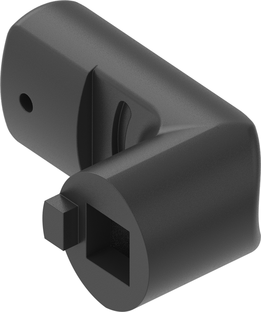 Sluitlip, polyamide GF zwart