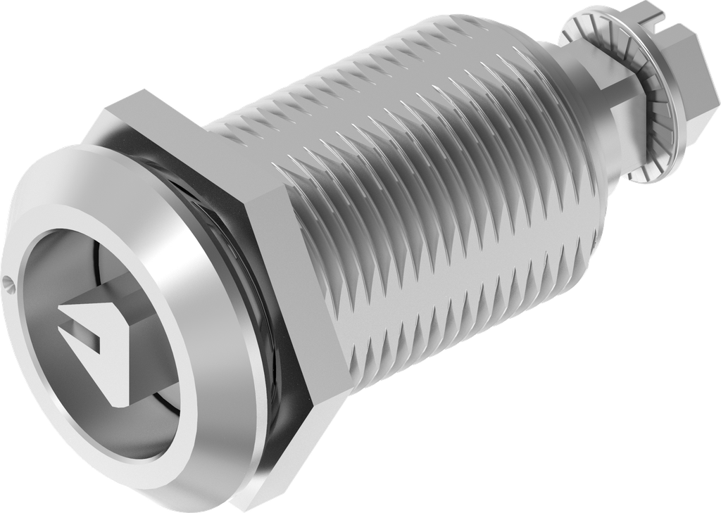 Chiusura 1/4 di giro a compressione triangolo 8 con riferimento, acciaio inox AISI 316