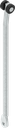 tringle ronde L = jusqu'à 400 mm, acier zingué