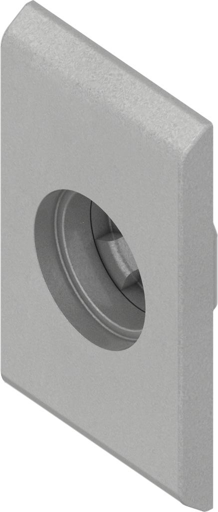 slothuis voor snelle montage, polyamide GF zilvergrijs metallic