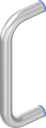 Bow-type handle for hygienic areas, Stainless steel AISI 316L