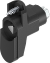 Locking set with insert triangular 7, Polyamide GF black