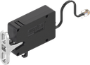 Single-point latch with emergency opening, Battery backup, Polyamide GF black