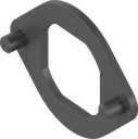 Anti-rotation device, Zinc die black powder-coated