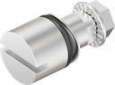 Inserto con intaglio 2x4, acciaio inox AISI 303
