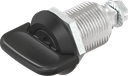 Chiusura 1/4 di giro a compressione con inserto a presa, zama nero verniciato a polvere